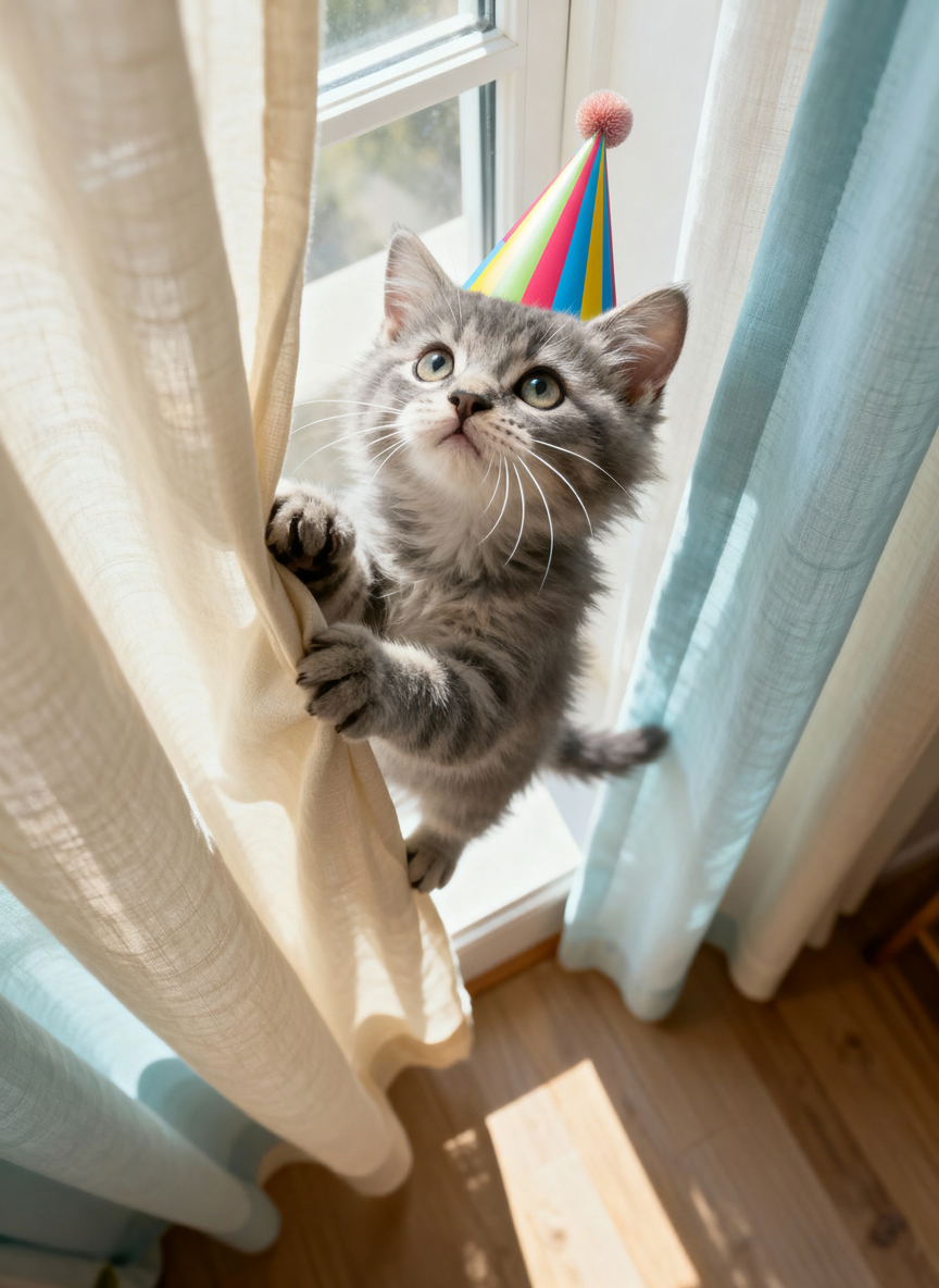Party Hat - Colorful cone-shaped party hat